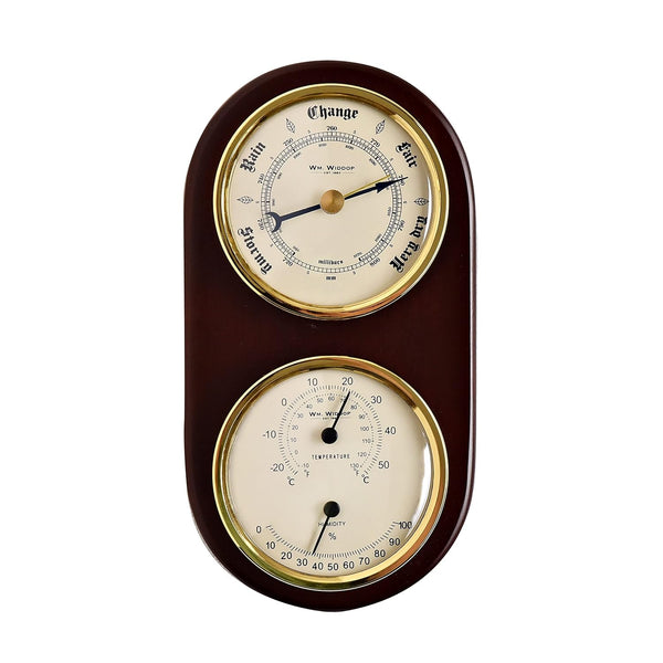 Widdop Wooden Barometer, Thermometer & Hygrometer