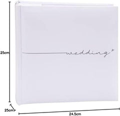 Kenro Fleur White Traditional Wedding Photo Album – 23 x 24 cm Pages