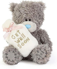 Tatty Teddy Plush 10cm High Get Well Soon Bear Holding Novelty Hot Water Bottle Official Collection