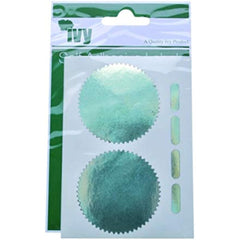 Pack of 6 Silver Company Seal Stickers
