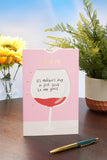 UK Greetings Mother's Day Card for Mum - Interactive Wine Glass Design