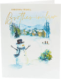 Snowman Brother In Law Christmas Card