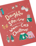 UK Greetings Christmas Card for Daughter & Son-in-Law - Sweet Cosy Design