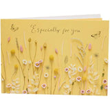 UK Greetings Birthday Card For Her/Female/Friend With Envelope - Warm Flower Design