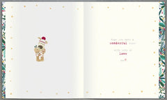 Festive Boofle Christmas Card – Boofle Holding Cocktail Glass