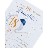 UK Greetings 18th Birthday Card for Daughter - Gorgeous Design