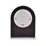 Black & Clear Arched Mantel Clock