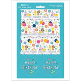Birthday Pets Wrapping Paper 2 Sheets & 2 Tags