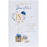 UK Greetings 18th Birthday Card for Daughter - Gorgeous Design