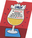 UK Greetings Father's Day Card for Dad - Interactive Beer Design