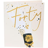 UK Greetings 40th Birthday Card - Happy 40th Birthday Card - Celebration Birthday Card, 737307-0-1, Multi
