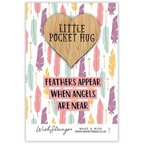 When Angels are Near Little Pocket Hug Wish Token Keepsake Gift Idea SPH002