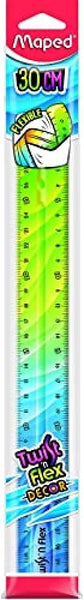 Maped TWIST' N FLEX Décor 30cm Ruler | Flexible, Shatterproof, Stylish Design