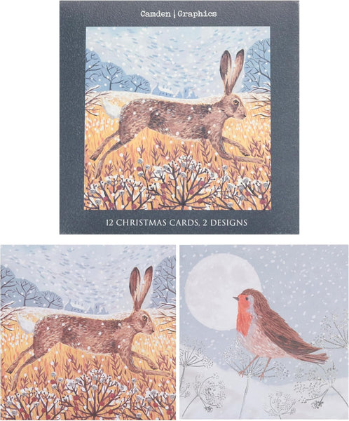 Boxed Assortments Standard-Woodland Hare & Robin (812)