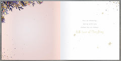 Midnight Lustre Girlfriend Wreath-Girlfriend Christmas Card