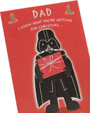 UK Greetings Star Wars Christmas Card for Dad - Darth Vader Design