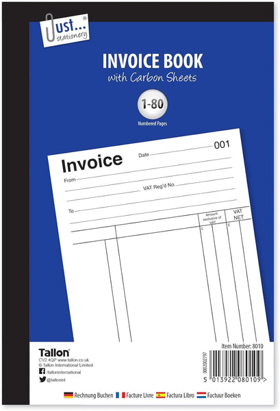Invoice Book, Full size 80 sets