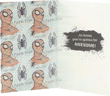 Marvel Spiderman Good Luck at First Day School Card