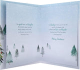 Hallmark Boxed Christmas Card for Fianc�e - Classic Winter Scene with Tree Design