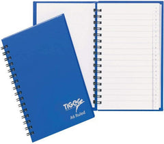 Pack of 10 A6 Twinwire A4 72 Sheet Index Notebook