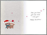 Christmas Stocking Boofle Husband Christmas Card