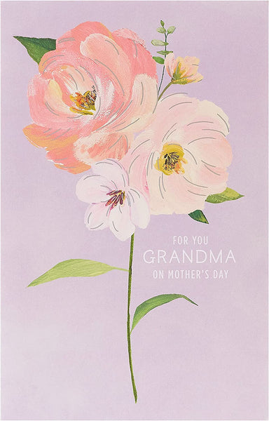 Flower Design Grandma Mother's Day Card