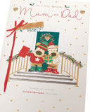 Boofle Embellished Extra-Special Mum & Dad Cute Christmas Greeting Card