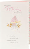 UK Greetings Mother's Day Card With Envelope - Cupcake Design, Pale