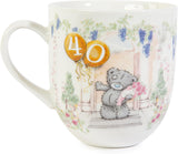 Tatty Teddy Luxury Bone China Mug in Satin Lined Box 40th Birthday Gift Signature Collection