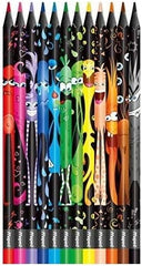 COLOR’PEPS Monsters Colouring Pencils – 12 Pack | Fun & Bright Colours for Kids