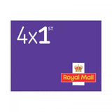 Queen Elizabeth II Barcoded Definitive Stamps - 4 x 1st Class Royal Mail Pack