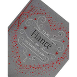 Fianc� Valentines Day Card With Envelope - Red Heart Design