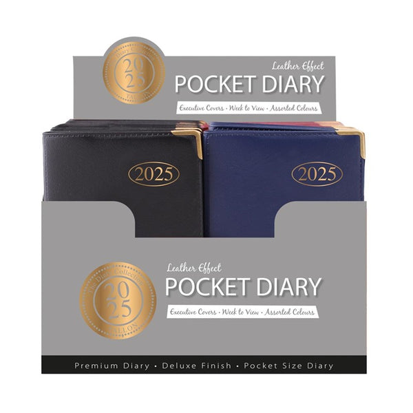 2025 Week to View Economy Pocket Diary