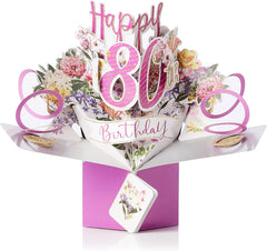 3D Pop Up 80th Birthday Cards