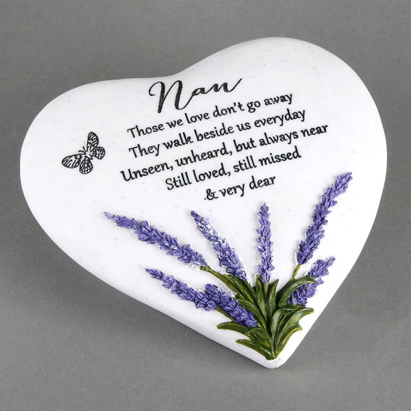 Thoughts Of You Heart Stone Lavender - Nan