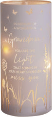 Widdop Thoughts of You LED Memorial Tube Light - Grandma - Commemorative Light Present Memory Sentimental Message
