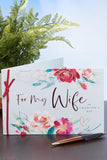 UK Greetings Valentine's Day Card For Wife - Pink Floral Design