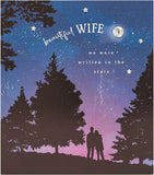 Romantic Starlit Design Wife Valentine's Day Card