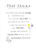 Thank You For Being An Amazing Friend Greeting Card Blank Inside Any Occasion 661022