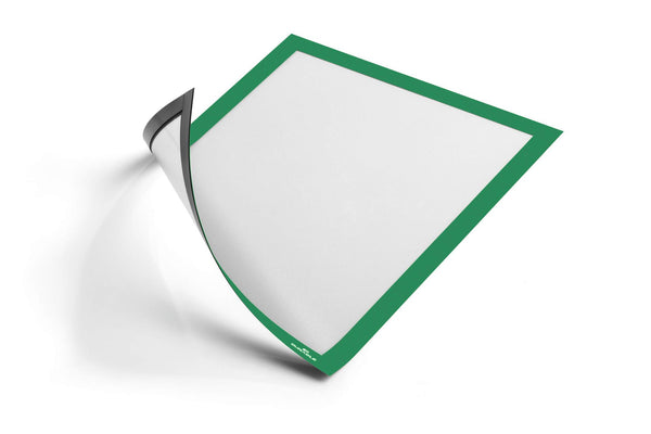 Durable DURAFRAME Magnetic Frame Sign & Document Holder A4 Green (Pack 5) - 486905