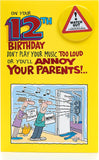 12th Boy Birthday Card