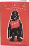UK Greetings Star Wars Christmas Card for Dad - Darth Vader Design