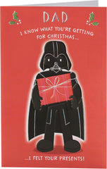 UK Greetings Star Wars Christmas Card for Dad - Darth Vader Design