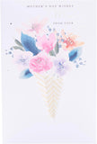 UK Greetings Mother's Day Card for Mum from your Son - Floral Bouquet Design
