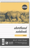 Rhino 200 x 127 Shorthand Notebook 300 Pages / 150 Leaf 8mm Lined (Pack of 5)