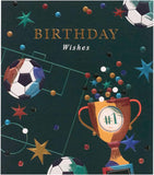 UK Greetings | Birthday Card for Him/Friend | Happy Birthday Gifts | Him, Boys, Men | Football Design | With Envelope | 165 x 190 mm