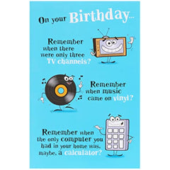 Humorous Nostalgic Funny Birthday Card