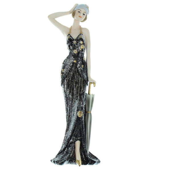 Add To Boards'Broadway Belles' Black Dress 32cm Rose *(12/6)*