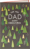 Christmas Tree All Over Pattern Dad Christmas Card