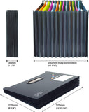 Rapesco Supafile A4 13-part Landscape Desktop Germ-Savy Antibatcterial E£xpanding File